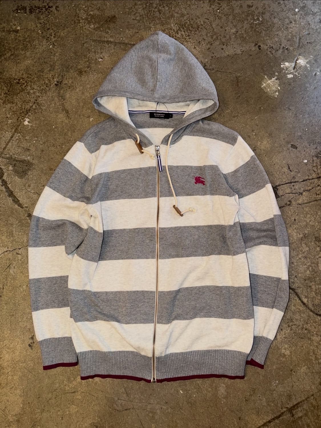 버버리 스트라이프 후드 집업 상품이미지8