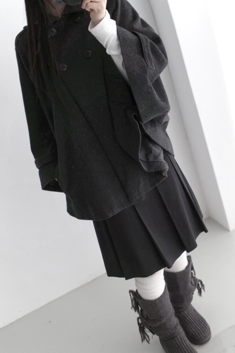 cape flared coat 상품이미지7