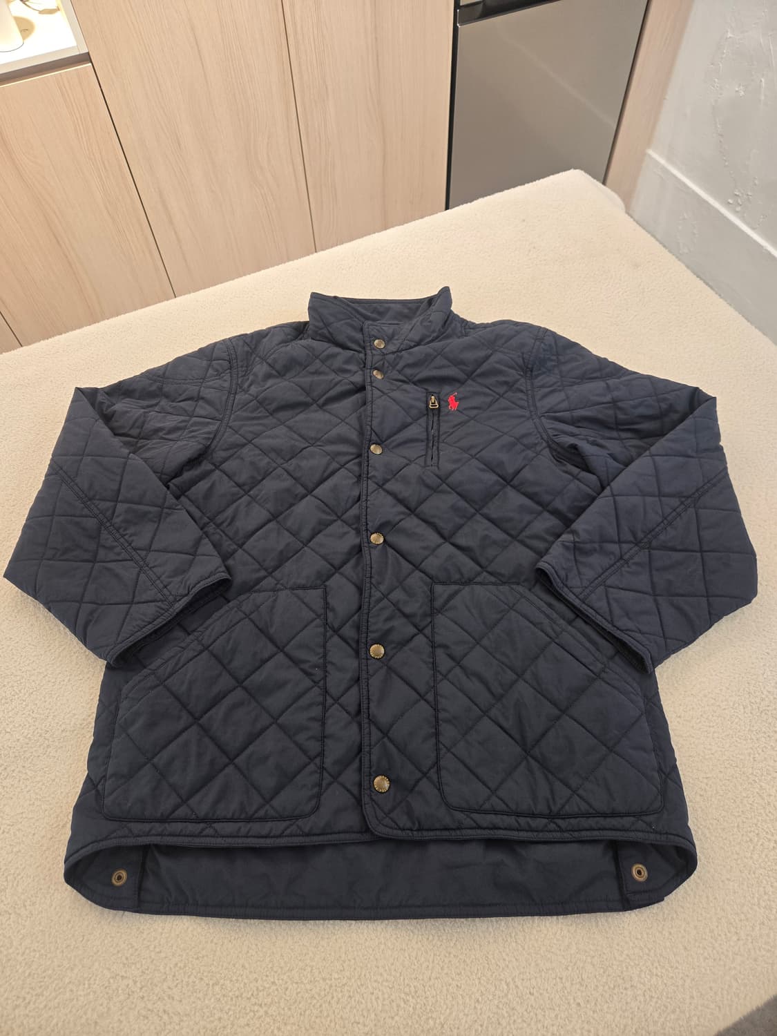 폴로 랄프로렌 네이비 퀼팅 자켓 XL 상품이미지2