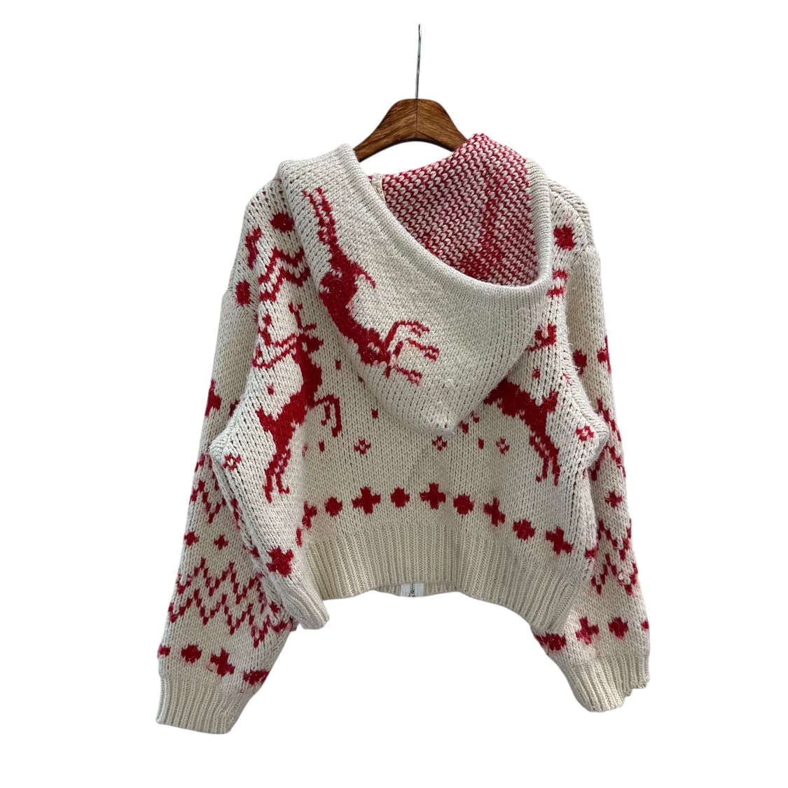 우먼 노르딕 니트 집업 상품이미지4