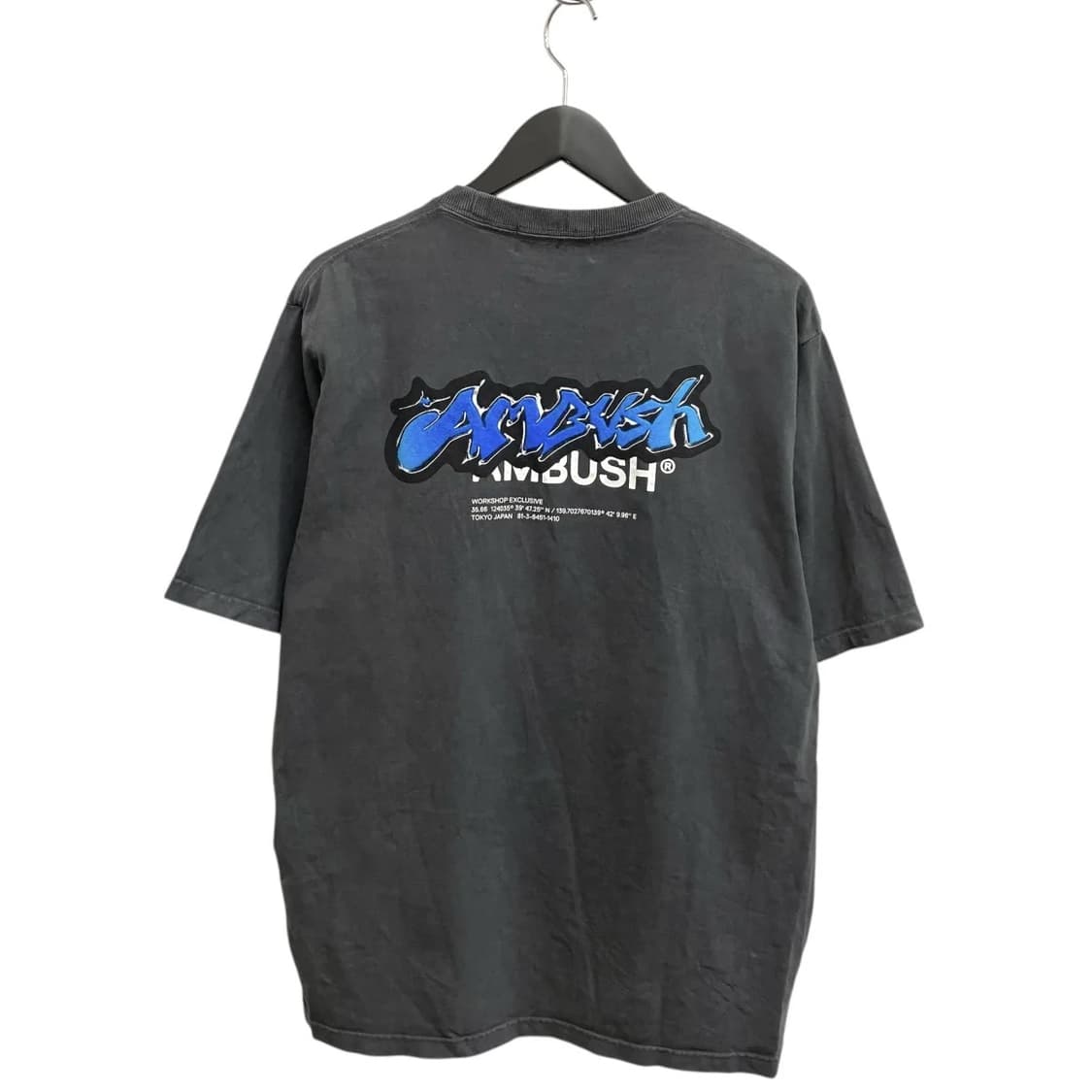 AMBUSH  OVER DYE STRICKERS LOGO  T-SHIRT 상품이미지2