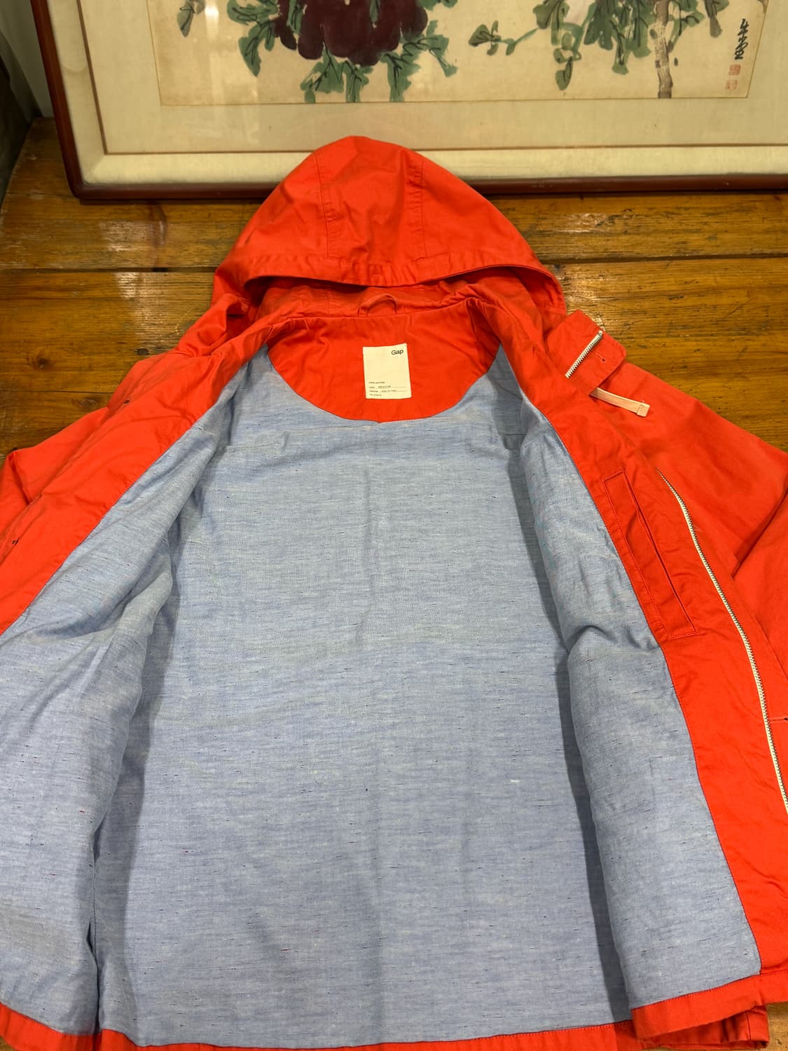 게스 오렌지 컬러 야상 자켓 사이즈 M 상품이미지3