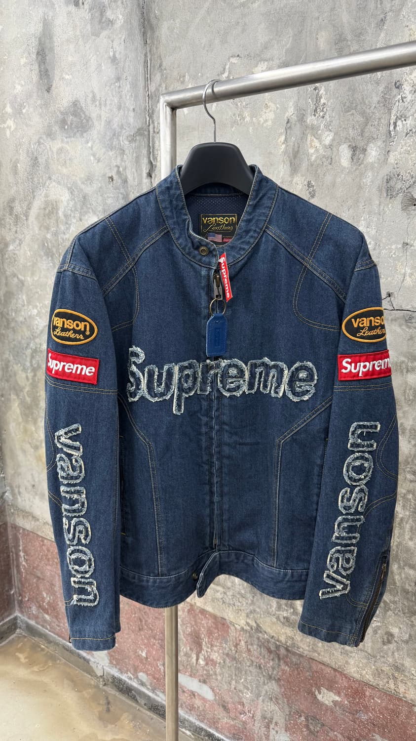 [L]슈프림 x 밴슨 벤슨 코듀라 데님 자켓 상품이미지1
