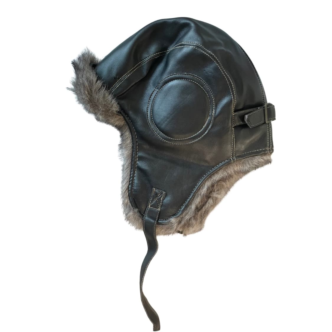 RENOMA Fur Trimmed Leather Aviator Hat 상품이미지1