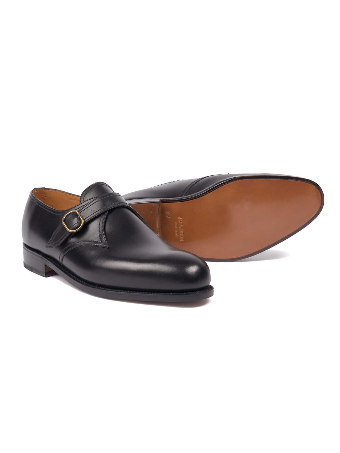 Simple Buckle 231 Derby Black Boxcalf 상품이미지5