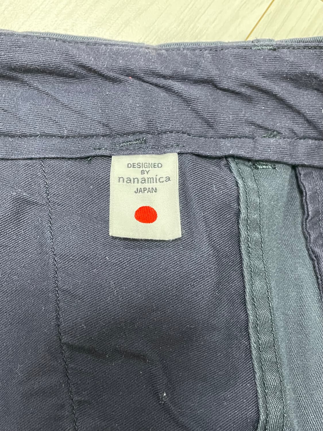 나나미카 와이드 치노 팬츠 네이비 32 사이즈 상품이미지4