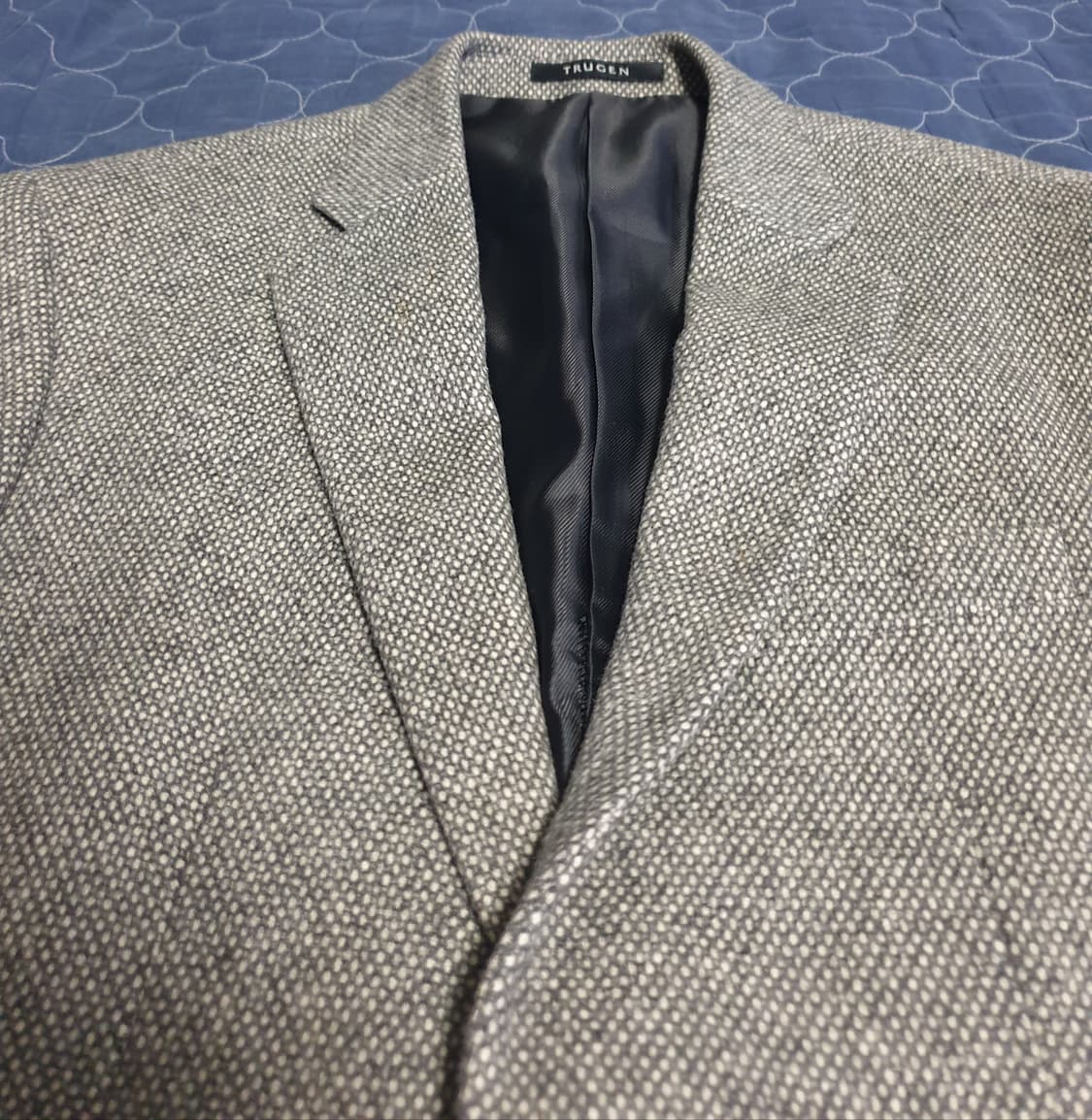 (빈티지) 트루젠 슬림핏 앙고라 혼방 클래식 울 블레이저 그레이(100) 상품이미지2