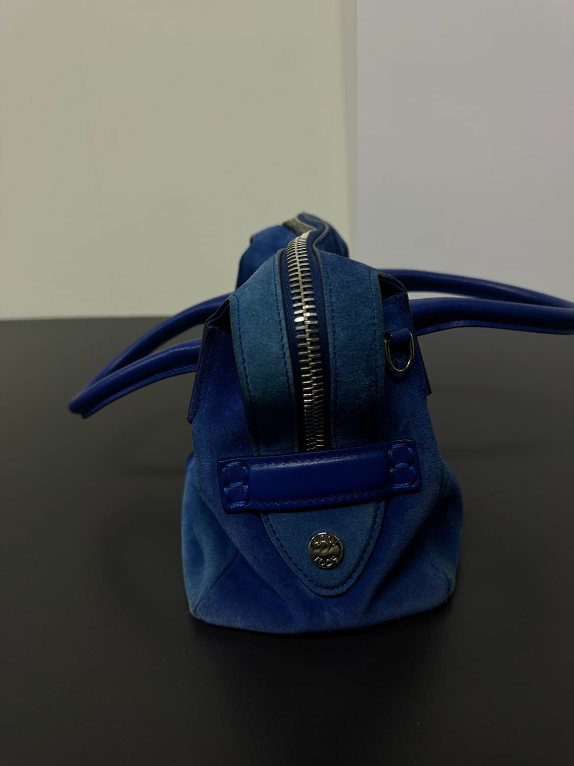 TOD'S 토즈 스웨이드 토트백 블루 상품이미지3