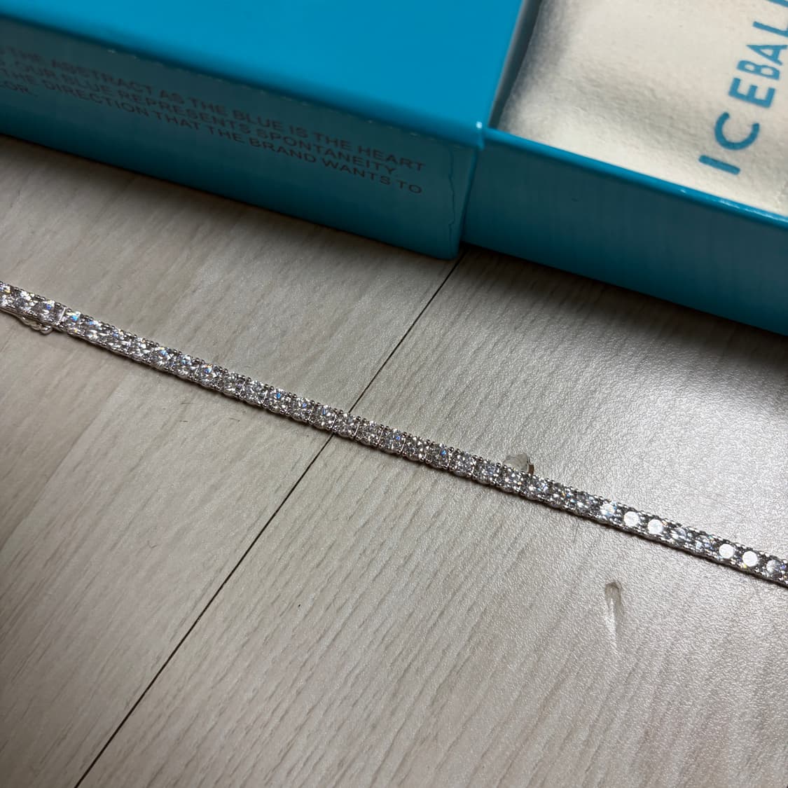 아이스볼 아이스 테니스 팔찌 4mm M 18cm 남성용 상품이미지3