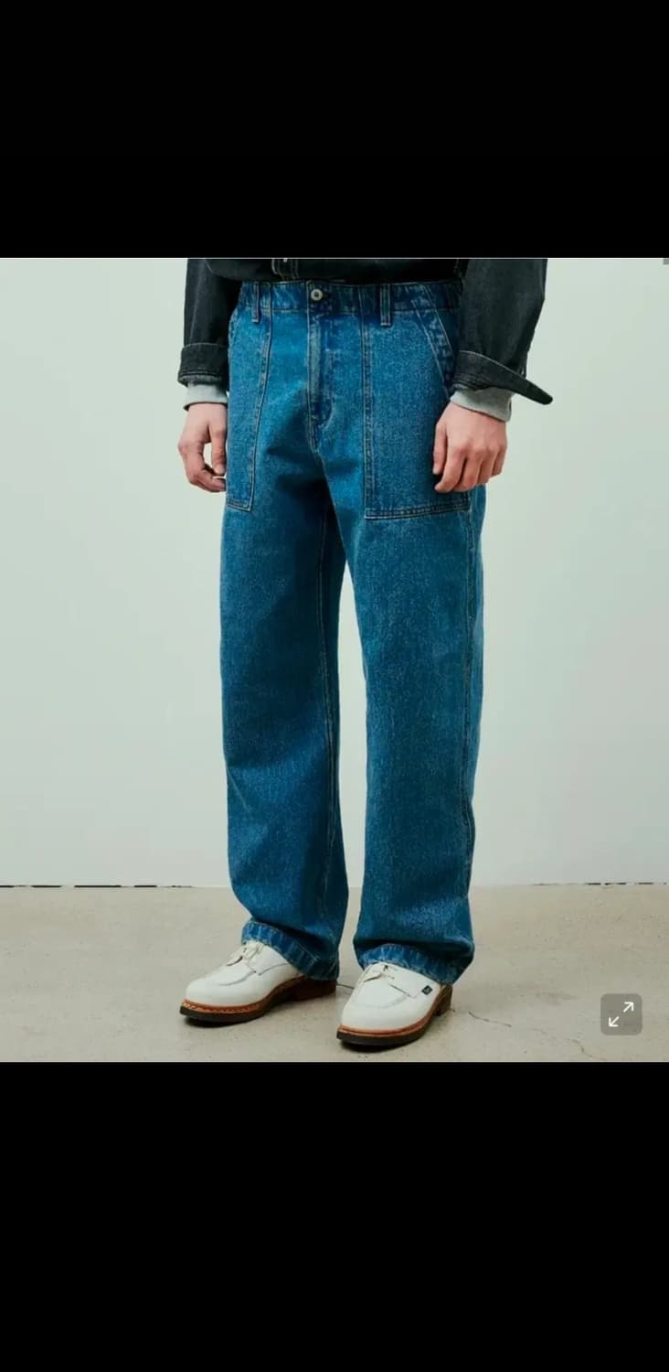 유니폼브릿지 퍼티그 데님 팬츠 인디고 M 상품이미지1