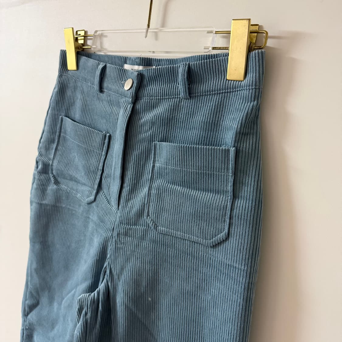 새상품 여자 코듀로이 와이드 팬츠 S 상품이미지4