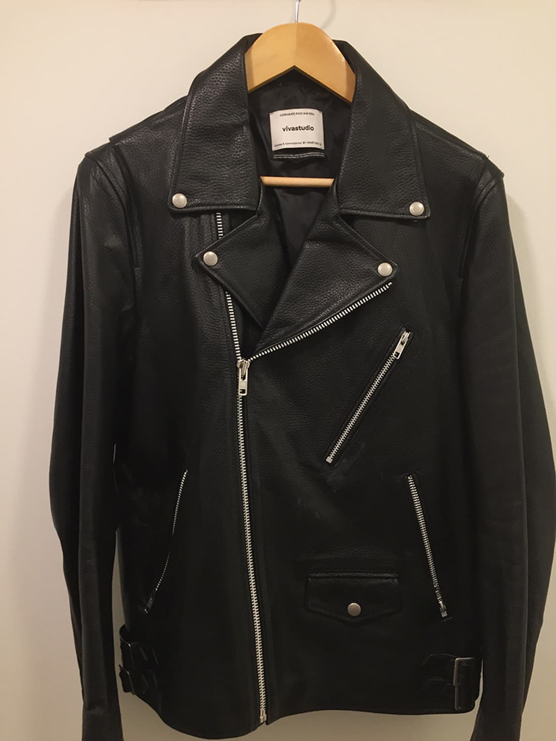 공용 비바스튜디오 라이더 가죽자켓 95 상품이미지4