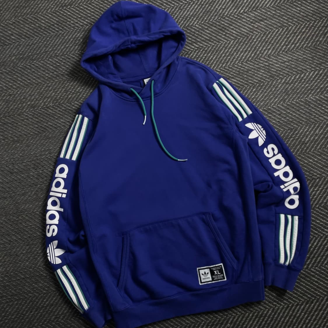 00s 아디다스 올드스쿨 사이드 라인 빅로고 후드 티셔츠y 4423 상품이미지1