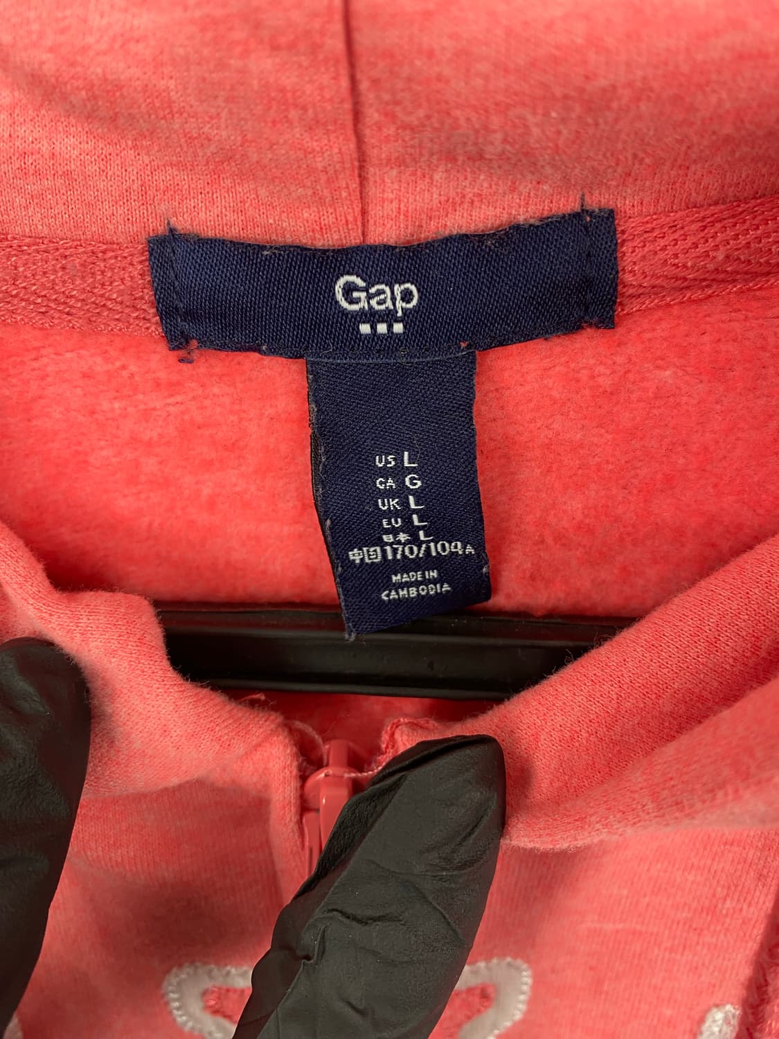 GAP 갭 핑크 후드집업 L 상품이미지3