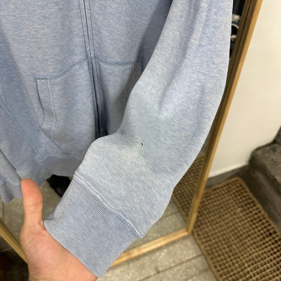 폴로 페일 블루 후드집업 상품이미지6