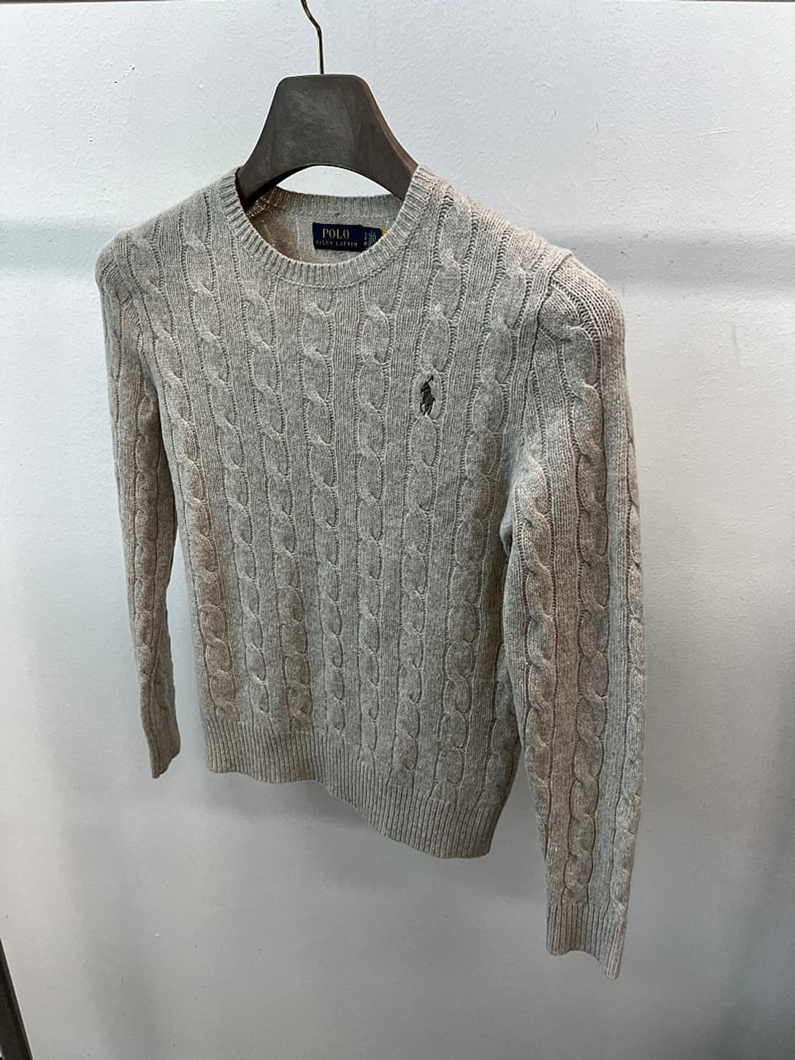 여) 폴로 신형 캐시미어 케이블 니트  상품이미지1