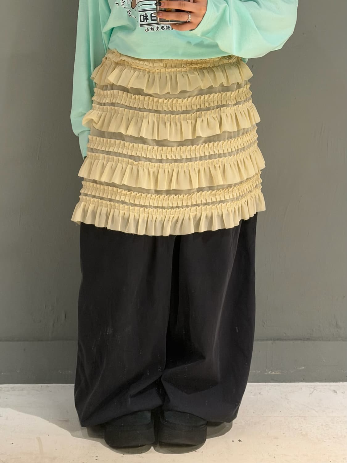 butter frill detail can-can skirt 상품이미지1