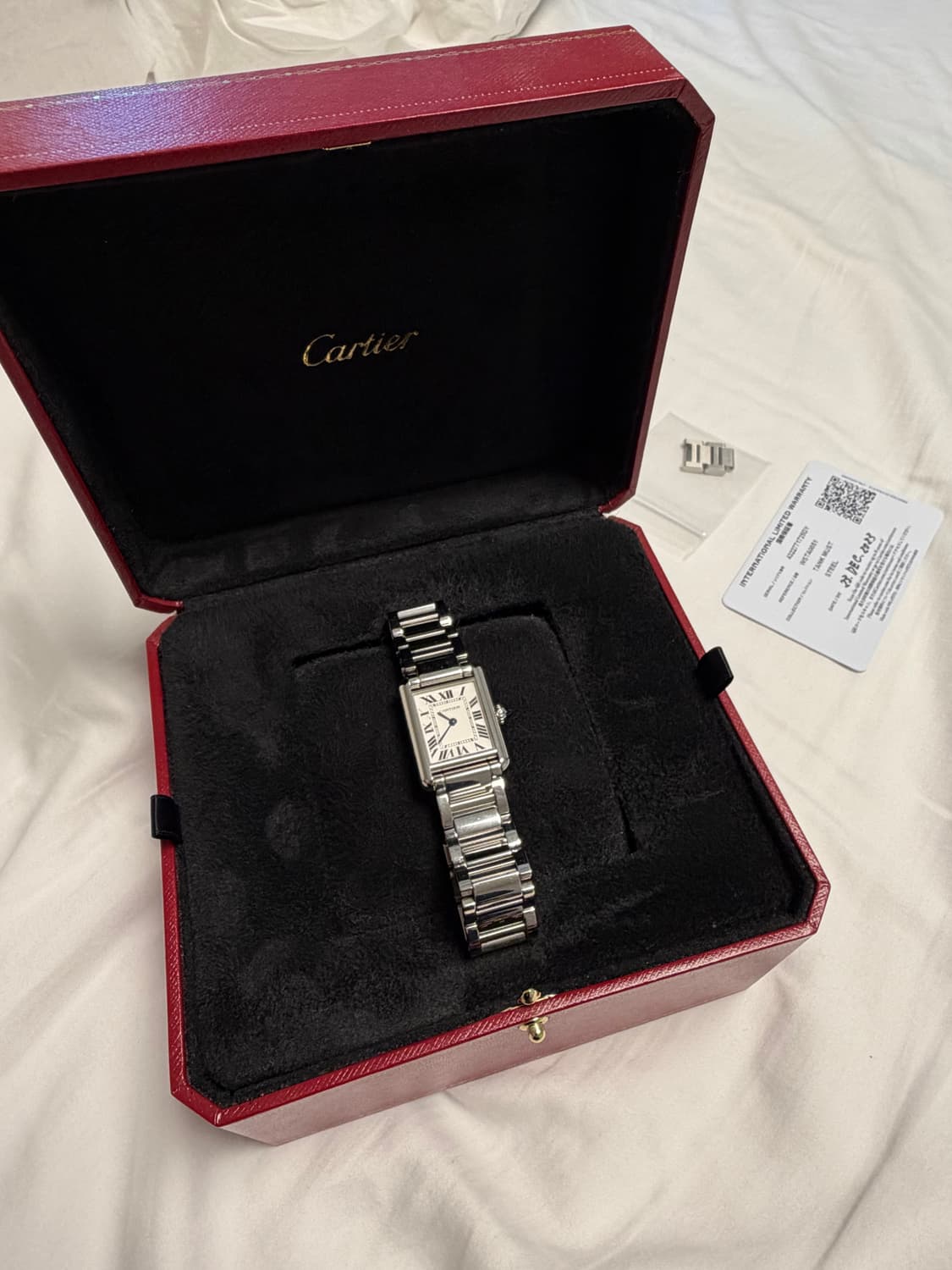 [정품] 까르띠에 탱크 머스트 스틸 스몰 (23.12.23 구매) 상품이미지3