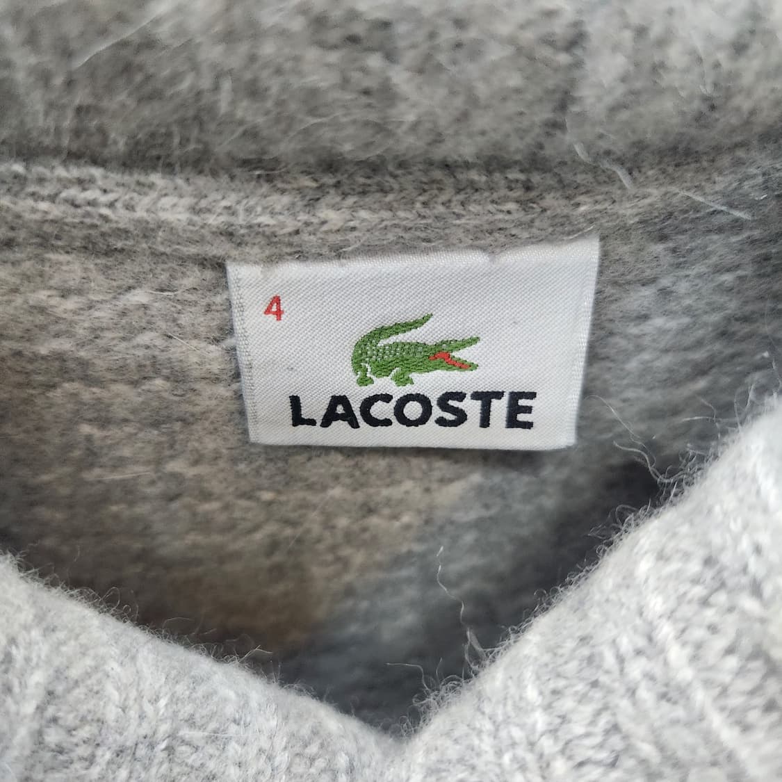 라코스테 숄카라 울/캐시미어 니트 4(M) 남여공용 상품이미지5
