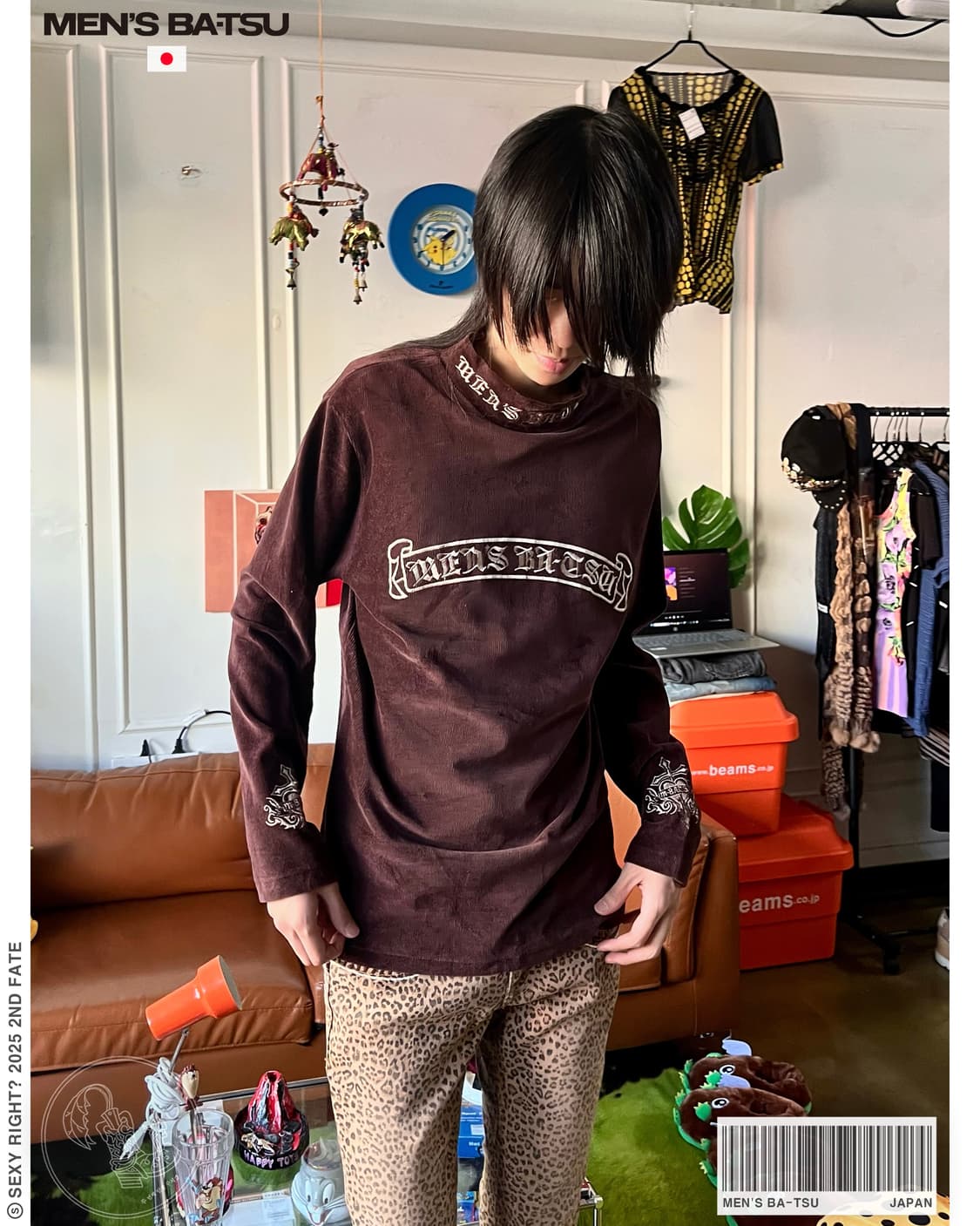 90-00s MEN'S BA-TSU Corduroy Long-Sleeve 상품이미지1