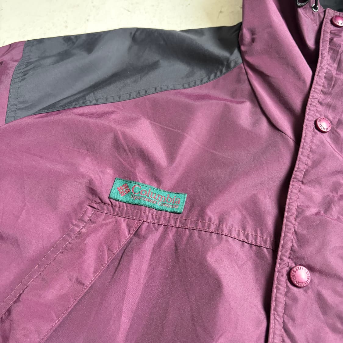 00s 컬럼비아 빈티지 윈드브레이커 자켓 XL 상품이미지5