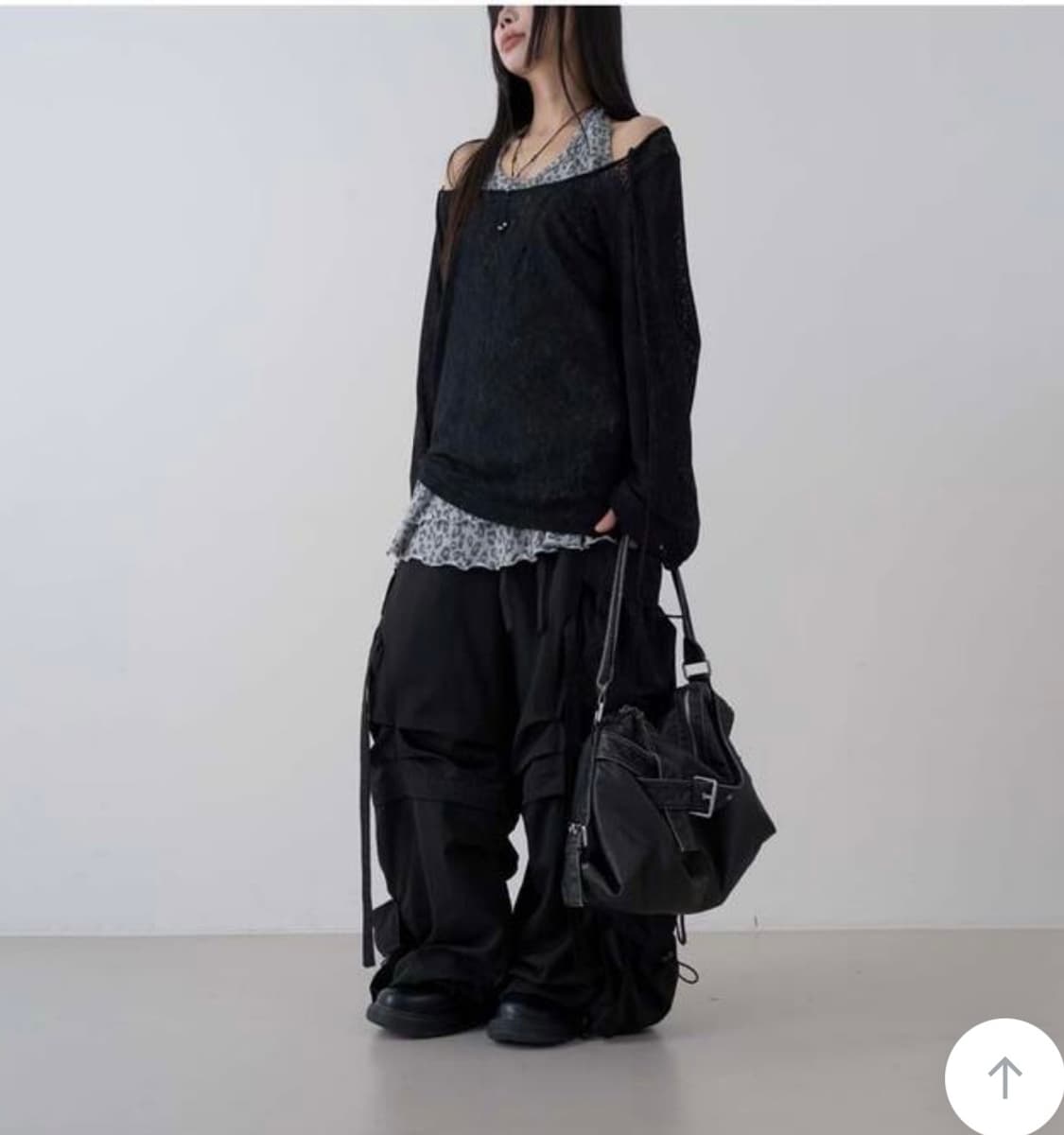 로웨어 레오파드 홀터 프릴 나시 상품이미지4