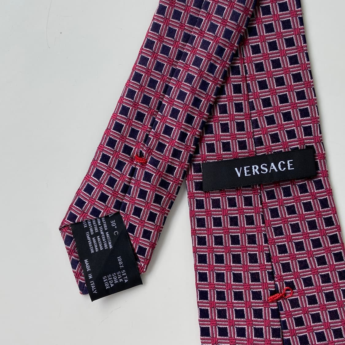 신형라벨 Versace 베르사체 심플로고 정품 명품넥타이 상품이미지5