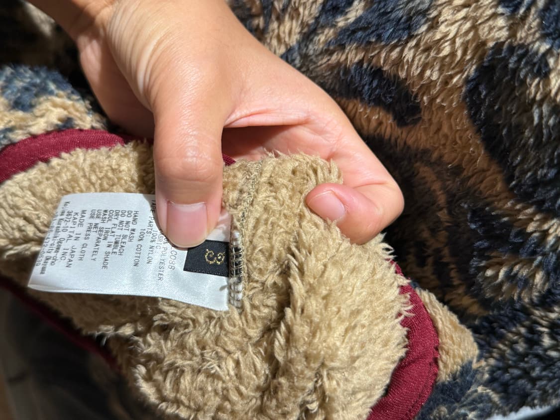 캐피탈 다마스크 반집업 후리스 상품이미지4