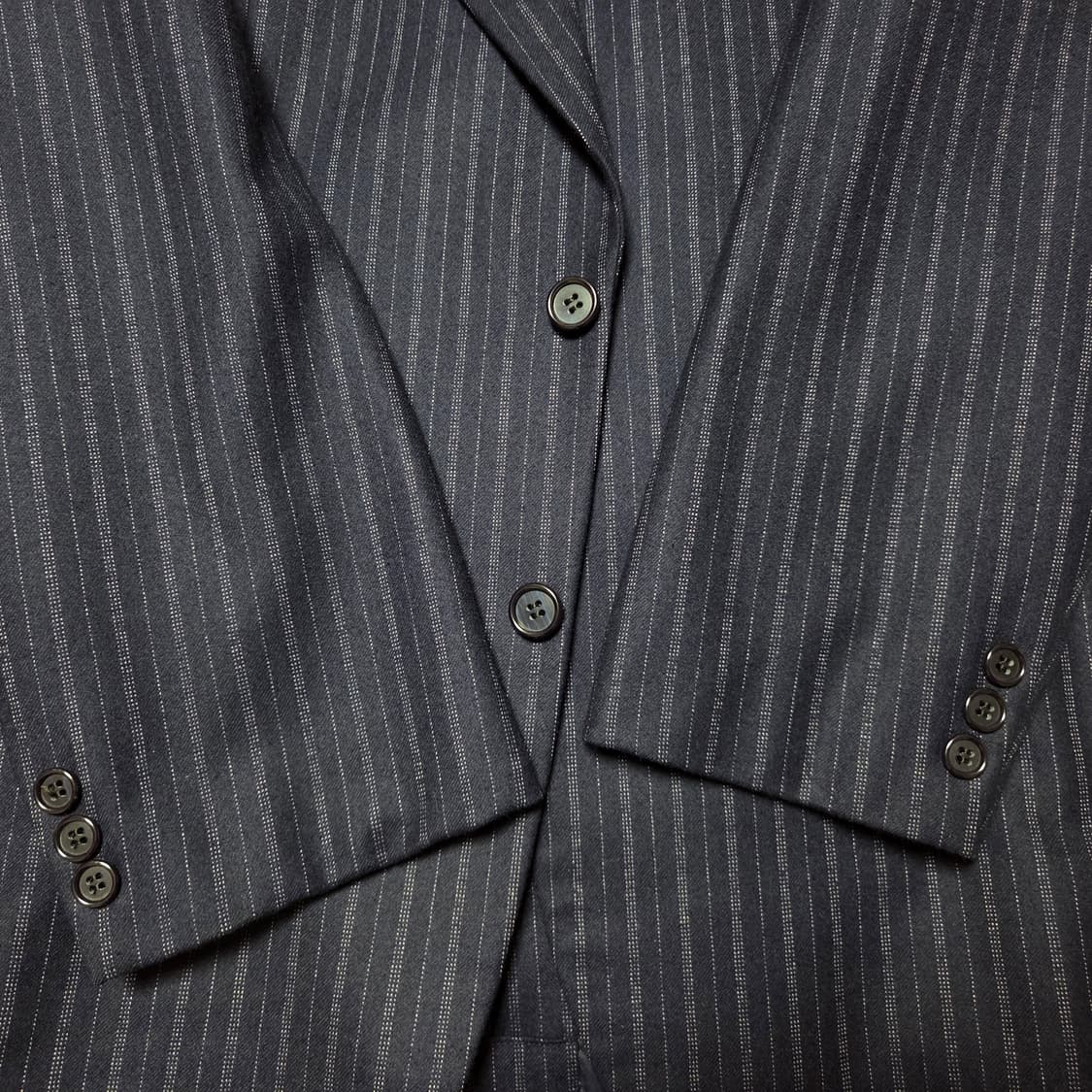 [107]Trojan Deluxe 울100 네이비스트라이프 블레이저 맞춤 상품이미지3