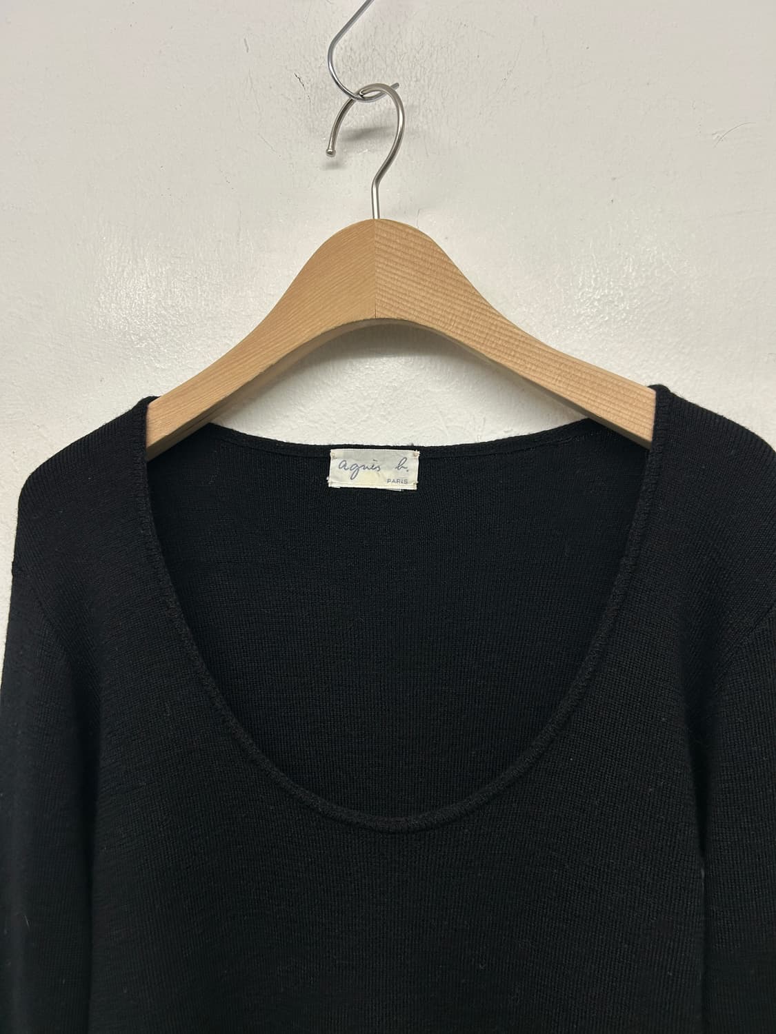 아네스베 유넥 크롭 니트 상품이미지2