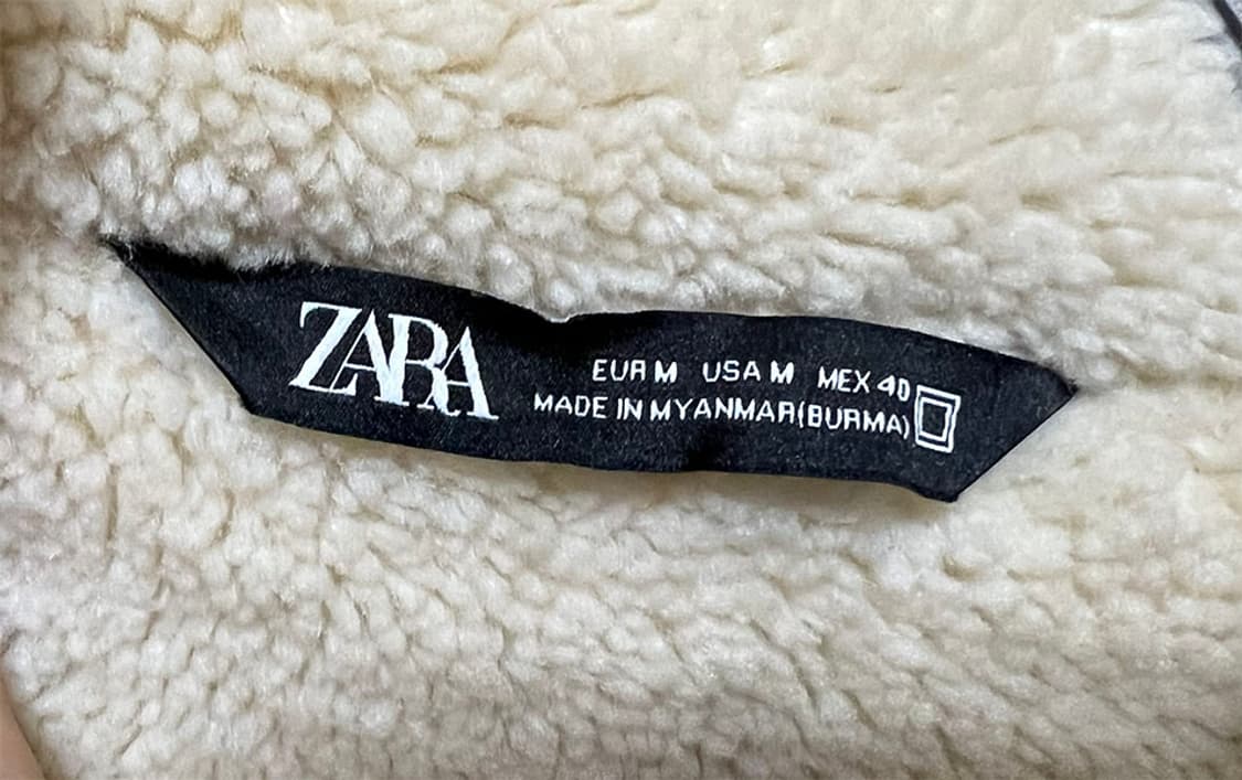 ZARA 자라 남자 양털자켓 새상품 오버핏 95-100 상품이미지3