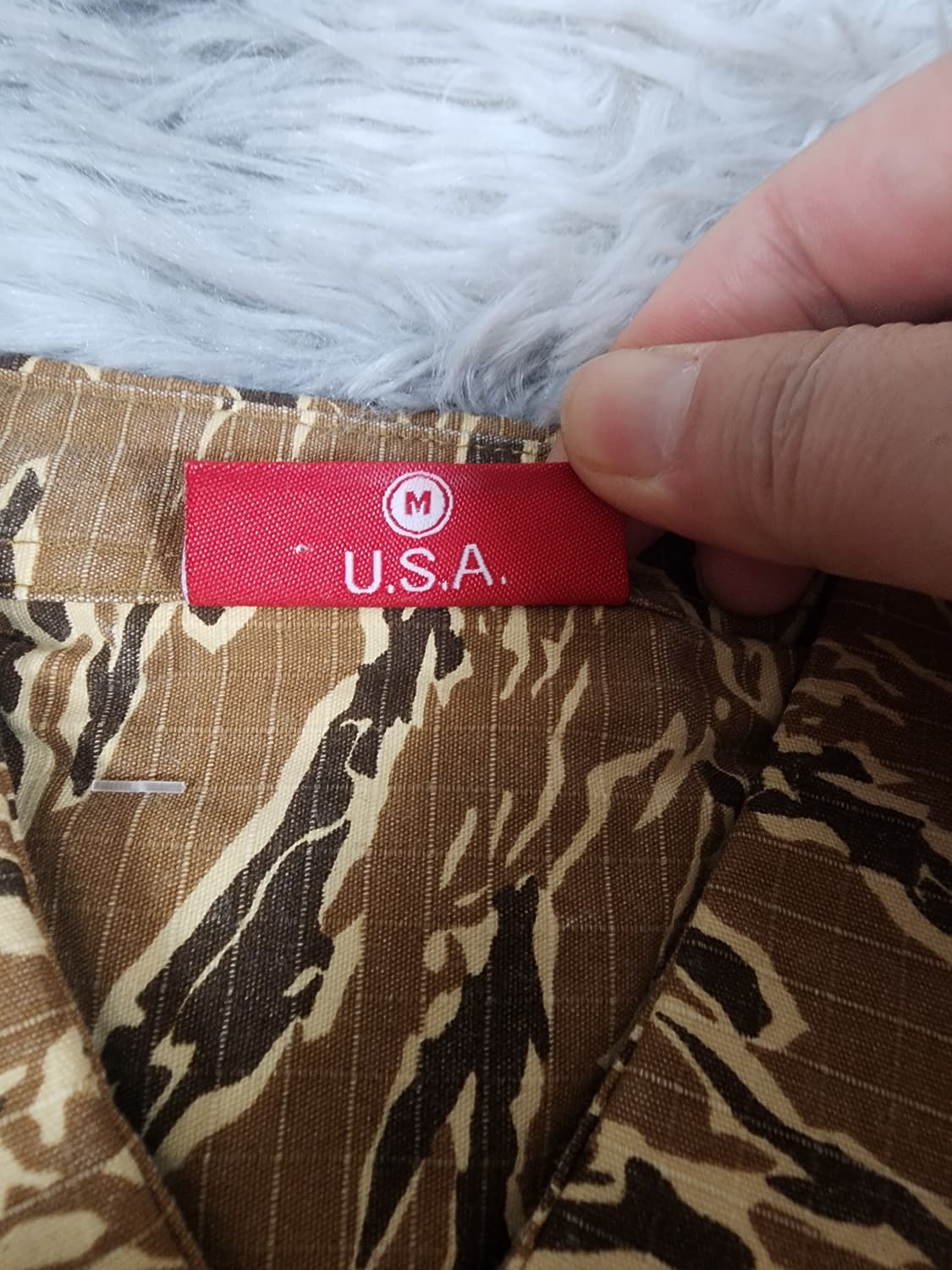 슈프림 타이거 카모 반팔 셔츠 상품이미지4