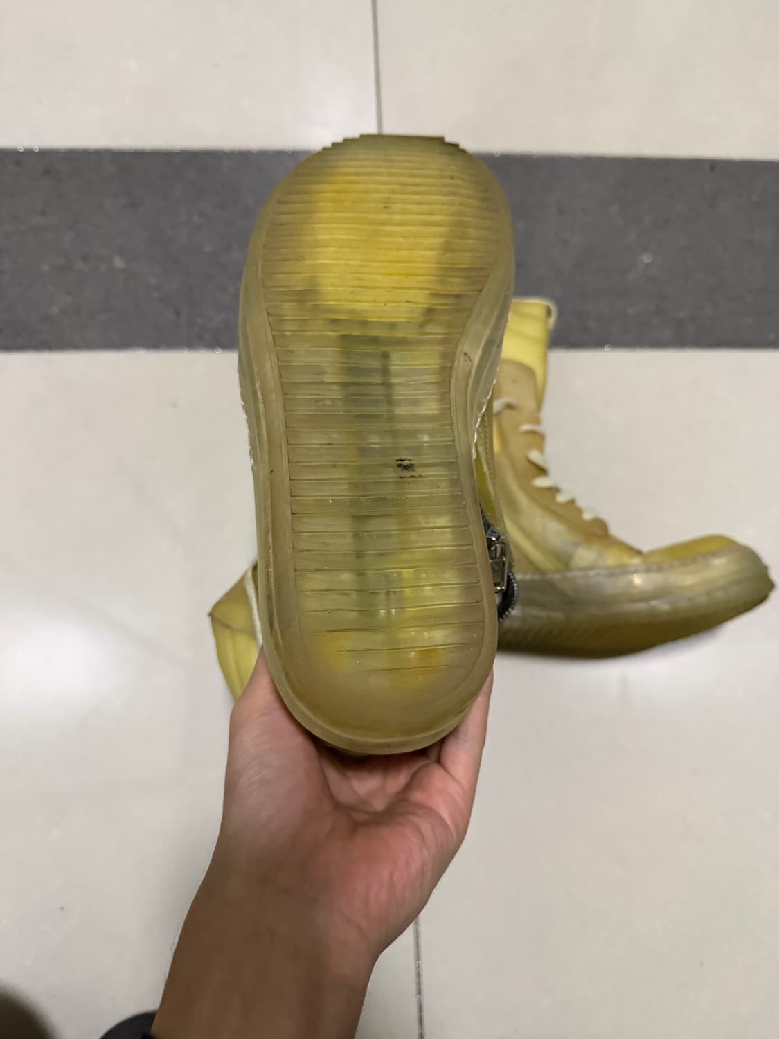 [42] 릭오웬스 지오바스켓 투명 레더 상품이미지3