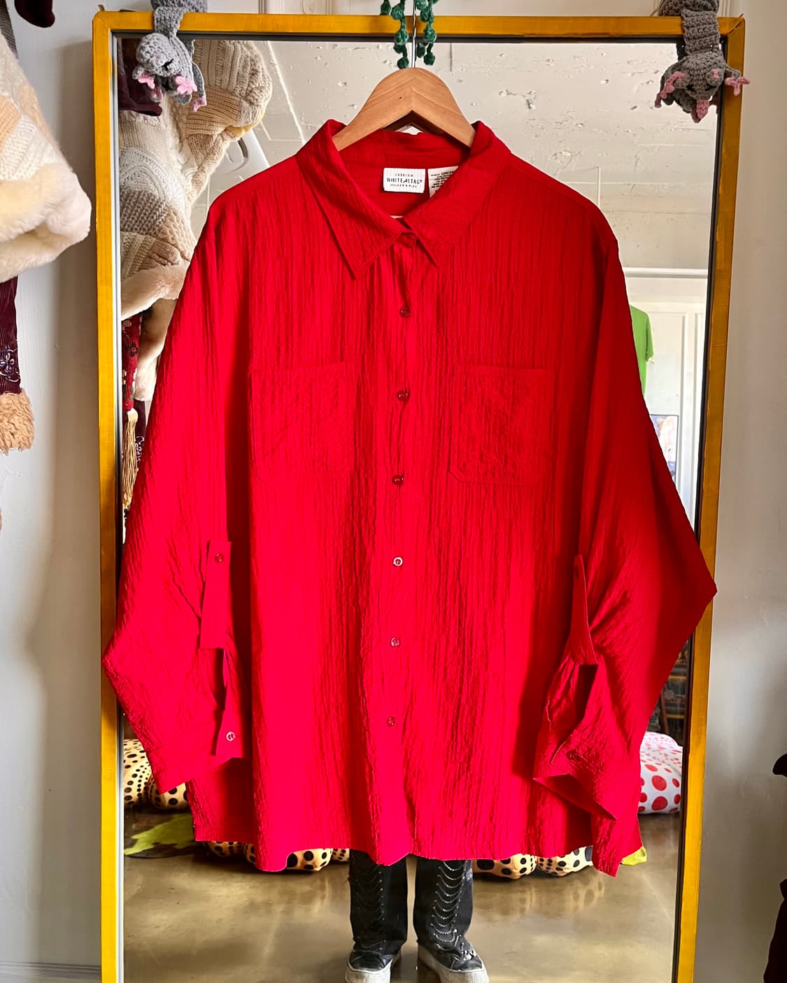 1990's WHITE STAG Pleats Shirt Jacket 상품이미지4