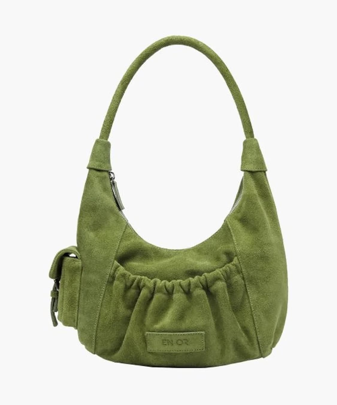 엔오르 ENOR 스웨이드 셔링 숄더백 올리브 상품이미지1
