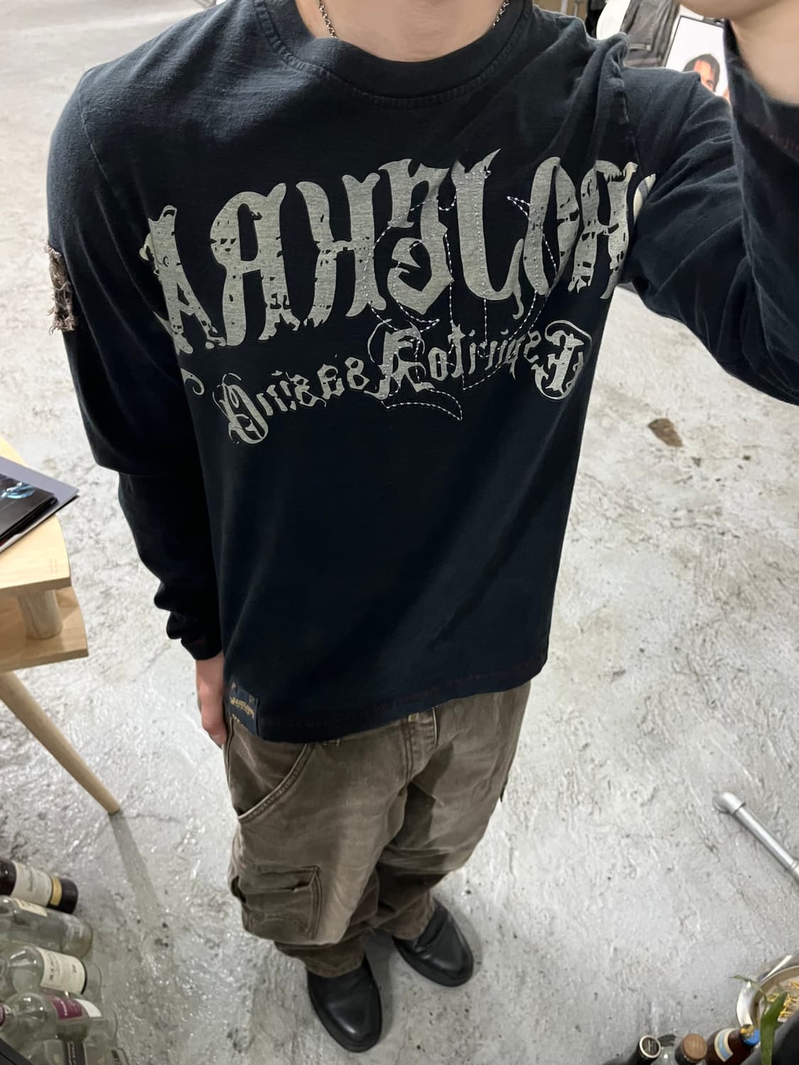 Projek Raw grunge long tee 상품이미지3