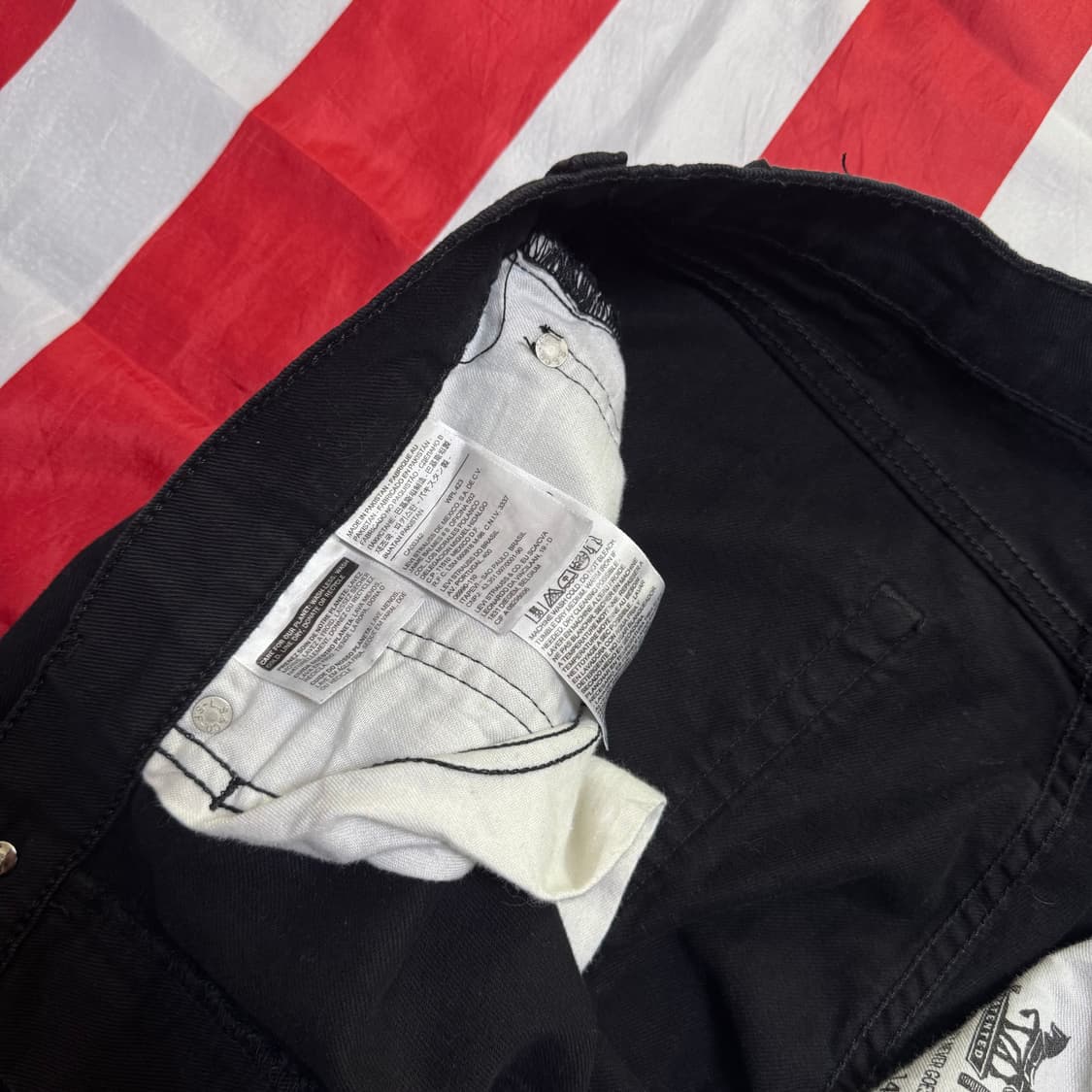 levi's 505 리바이스 505 데님 블랙진 34x32 -18 상품이미지5