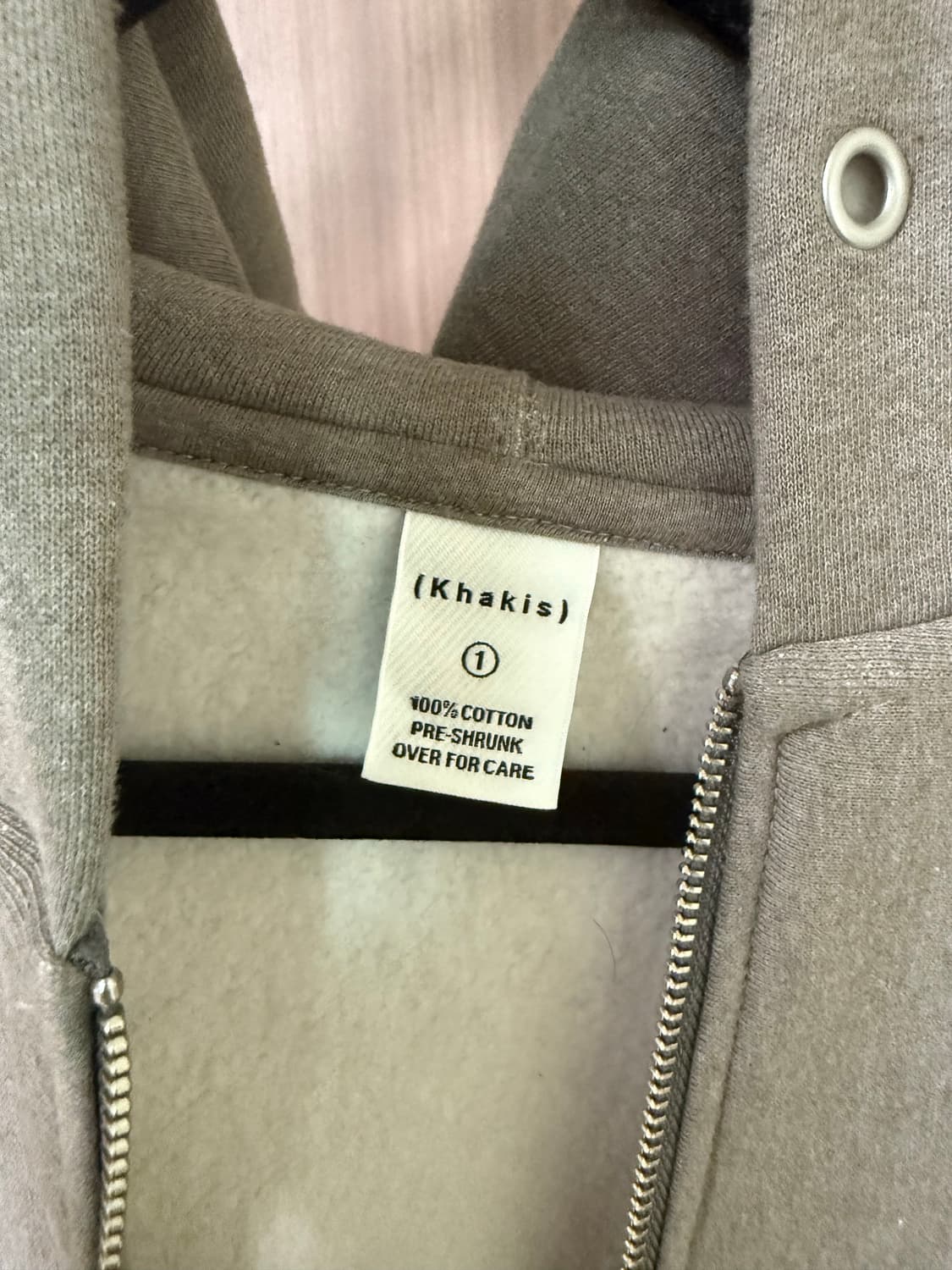 카키스 집업 후디 상품이미지2