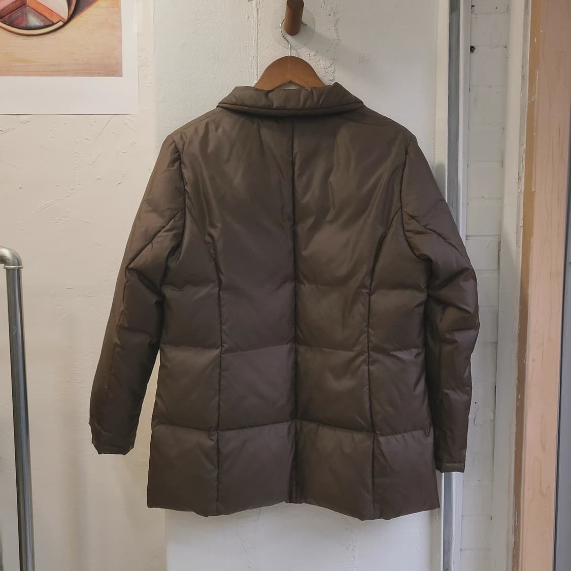 Cojana 초코브라운 덕다운 하프패딩 상품이미지6