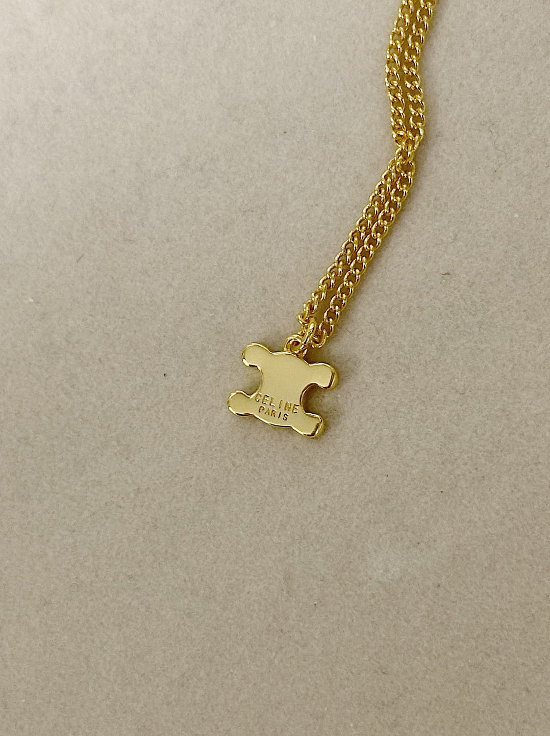 셀린느 크리스탈 목걸이 골드 상품이미지3