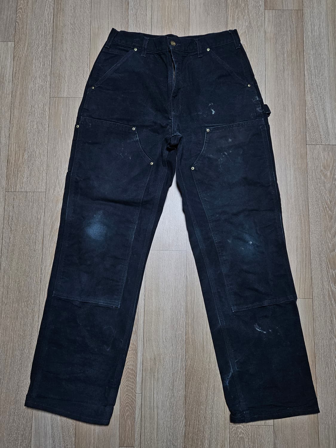 칼하트 더블니 블랙 B01 BLK 32/32 USA 상품이미지1