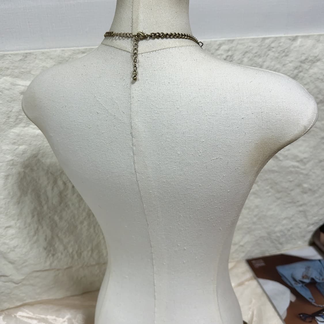 빈티지 뜨개질 랩 황동 목걸이 상품이미지4