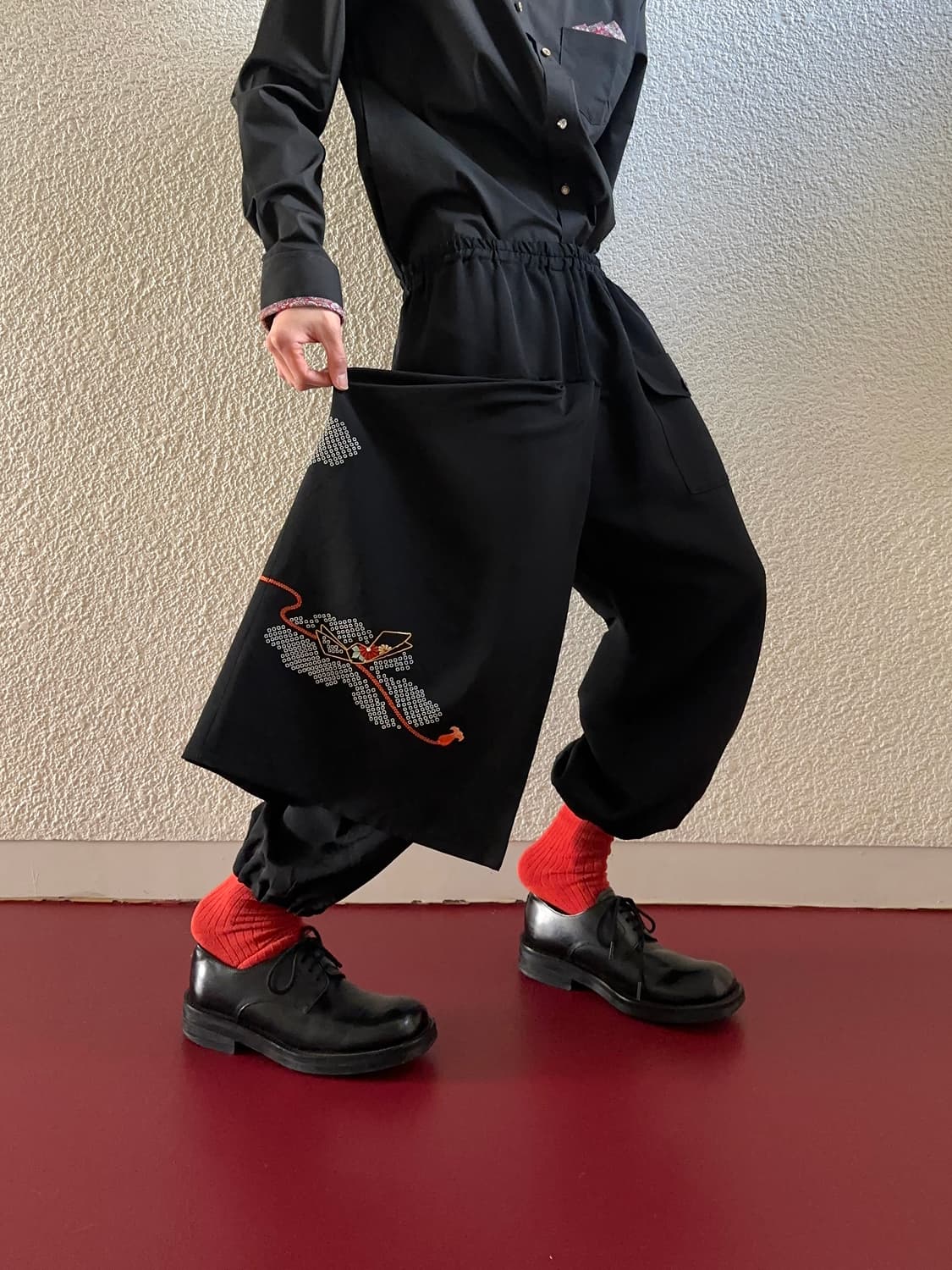 오리엔탈 스커트 레이어 사루엘 팬츠 상품이미지1