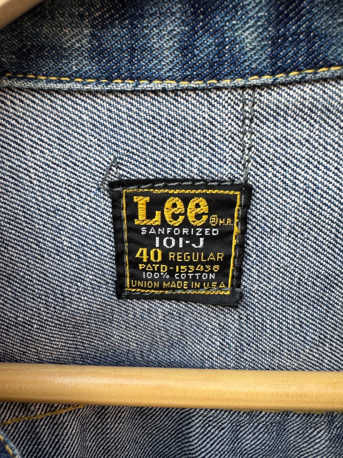 60~70s lee riders 빈티지 101-j 데님 트러커 자켓 상품이미지9