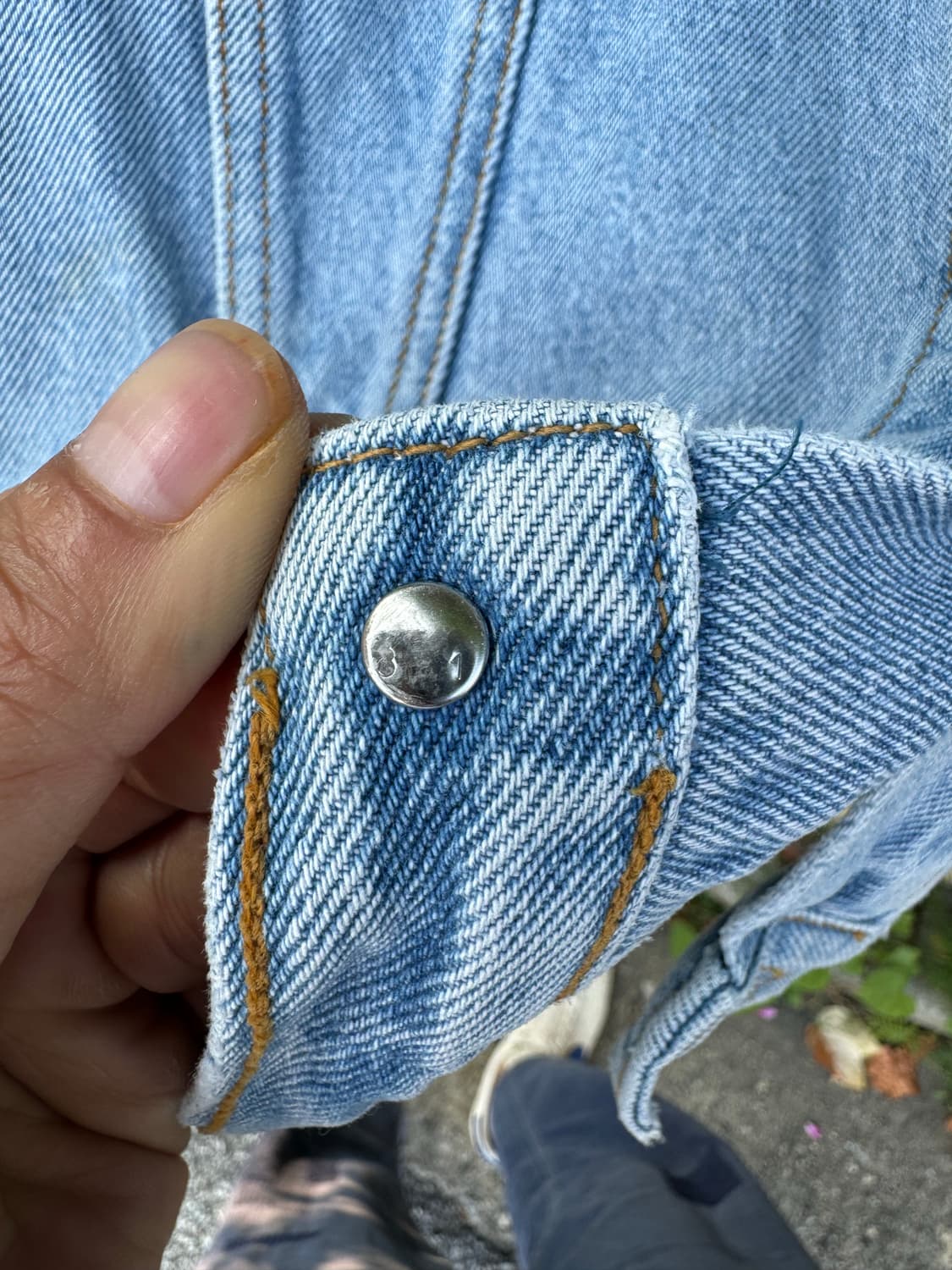 90s levis 리바이스 오렌지탭 3rd 데님 트러커 자켓 레어 상품이미지8