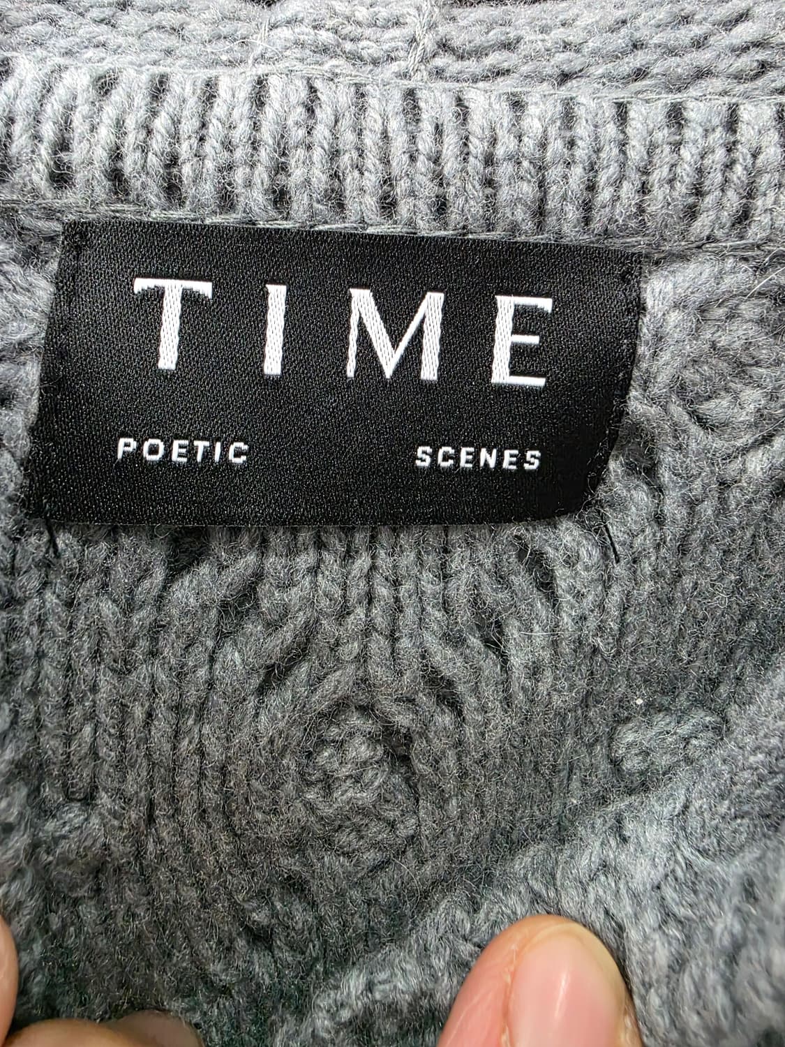 타임 여성 양모 후드 니트 상품이미지3