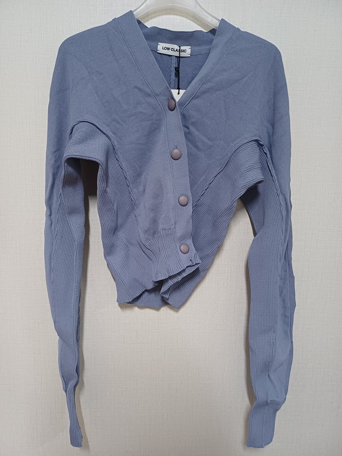 로우클래식 익스클루시브 암홀 가디건 라벤더 상품이미지5