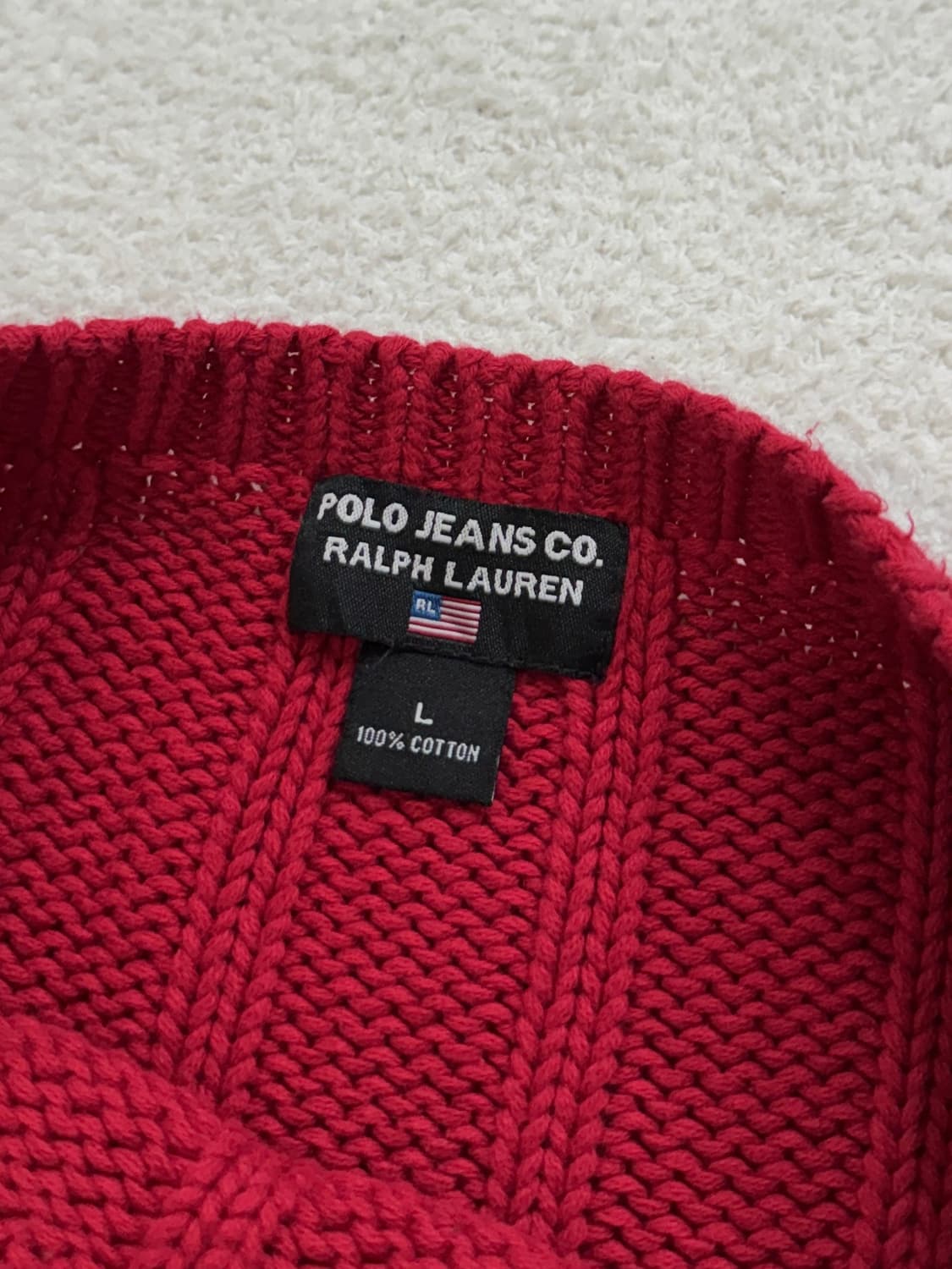 폴로 레드 성조기 니트 상품이미지6
