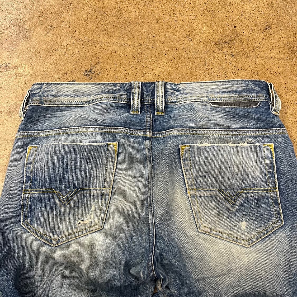 [정품/30] 디젤 데미지 워싱 청바지 b15 상품이미지9