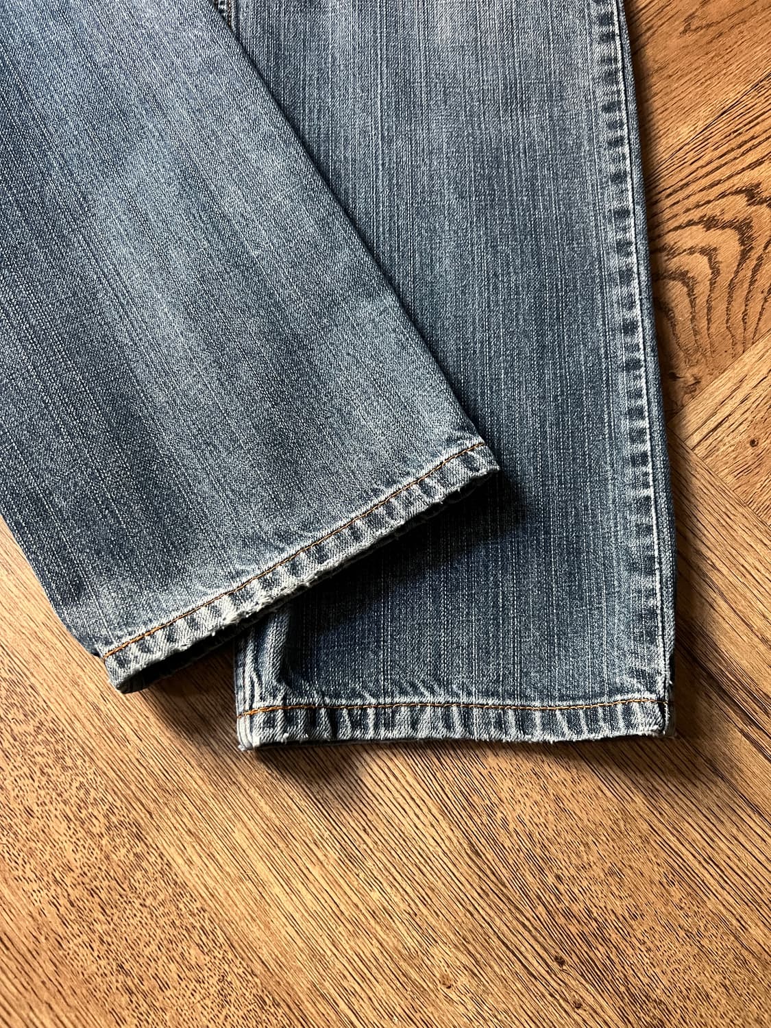 [34]00's 리바이스 USA 505 빈티지 워싱 스트레이트 데님 팬츠 상품이미지8